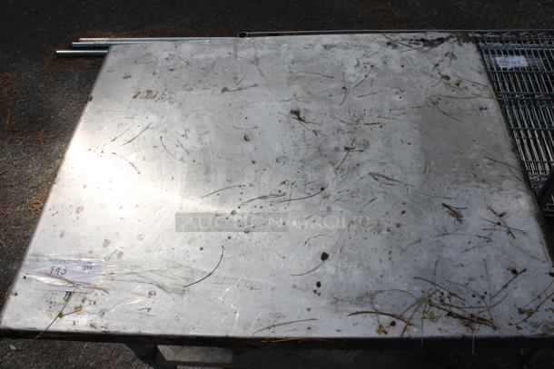 Stainless Steel Equipment Stand w/ Metal Under Shelf - Image 2 of 4