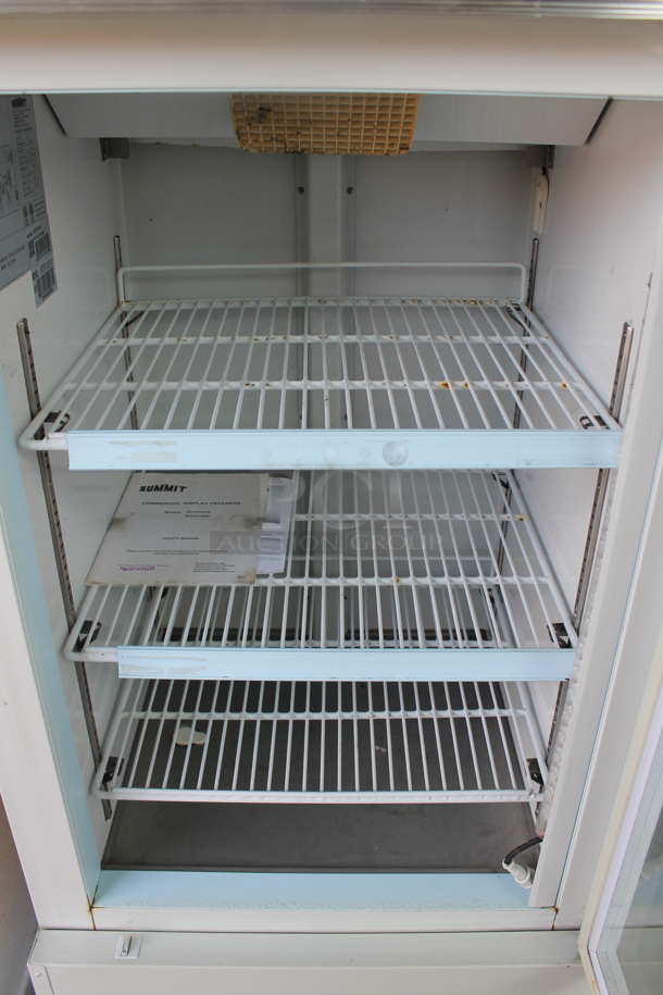 Summit SCFU1210 Stainless Steel Commercial Single Door Reach In Cooler Merchandiser w/ Poly Coated Racks. 115 Volts, 1 Phase. Tested and Working! - Image 3 of 4