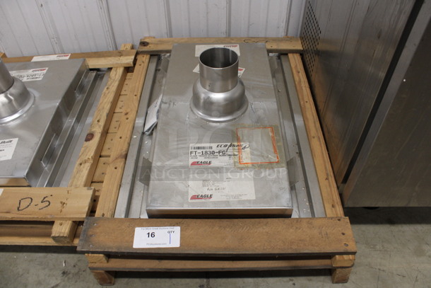 BRAND NEW! Eagle Model FT-1830-FG Stainless Steel Commercial Floor Trough. 20x30x12