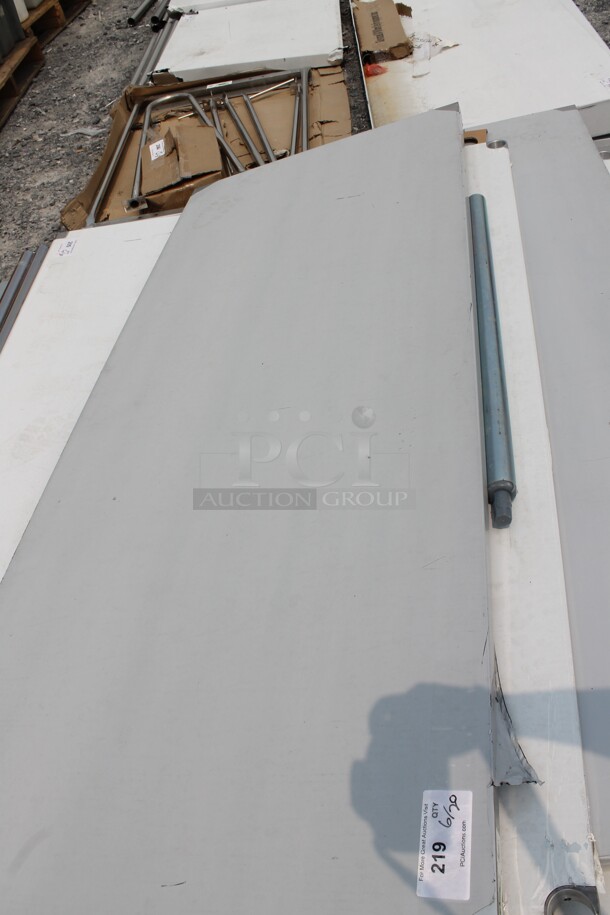 BRAND NEW SCRATCH AND DENT! Regency 600T3072G Commercial Stainless Steel Disassembled Work Table With Undershelf And Galvanized Legs. - Image 2 of 6