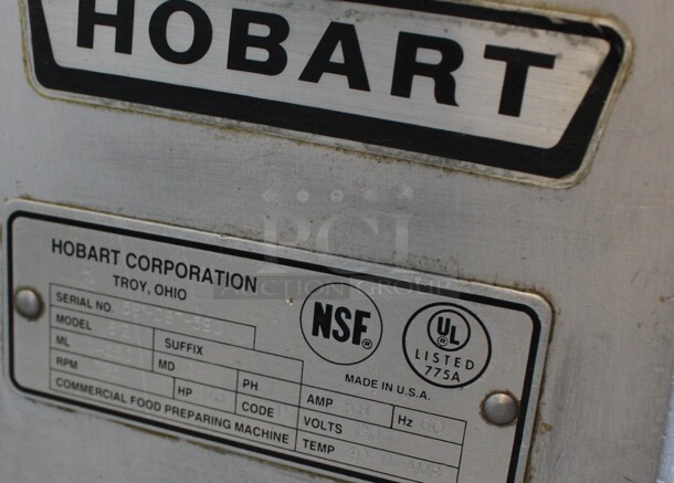 Hobart Model 1812 Stainless Steel Commercial Countertop Meat Slicer. 115 Volts, 1 Phase. 27x19x15. Tested and Working! - Image 4 of 5