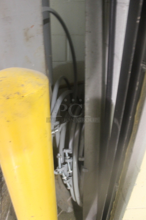 ALL ONE MONEY! Lot of 2 Black Buckets and Sheet of Material.  BUYER MUST REMOVE. - Image 2 of 3