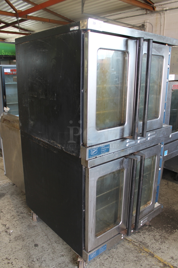 2 Duke Stainless Steel Commercial Natural Gas Powered Full Size Convection Oven w/ View Through Doors, Metal Oven Racks and Thermostatic Controls on Commercial Casters. 2 Times Your Bid! - Image 8 of 8