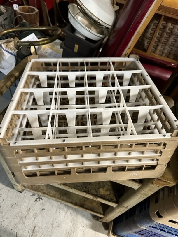 Beige 16 Hole Dishwasher Rack. 2XBID - Image 1 of 1