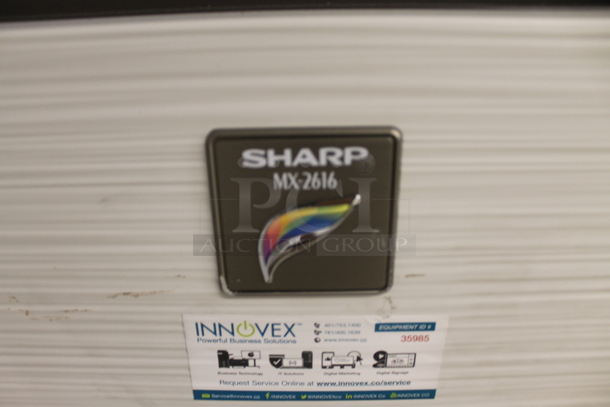 Sharp MX-2616 Commercial Color Copier/Printer With 500 Sheet Paper Drawer And Cabinet.  - Image 4 of 8