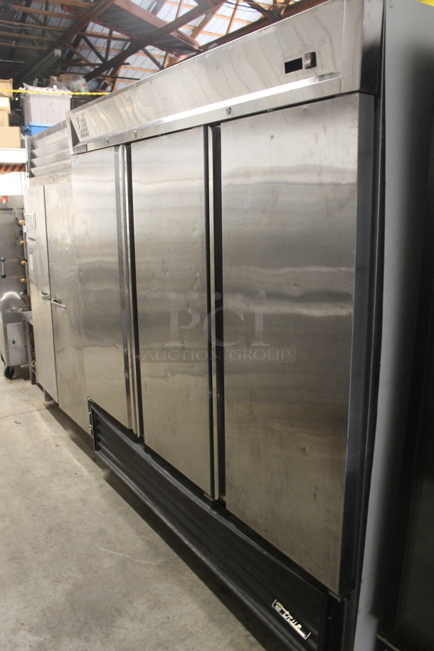 Universal RIFI-81 81" Stainless Steel Three Solid Door Reach-In Freezer, 72 Cu. Ft. Tested and Does Not Power On. - Image 3 of 9