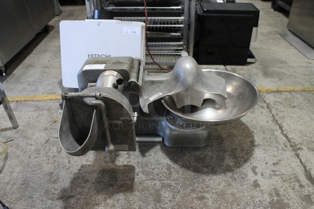 Hobart 84181-D Metal Commercial Countertop Buffalo Chopper w/ S Blade. Comes w/ Pelican Head. 115 Volts, 1 Phase. Tested and Working!