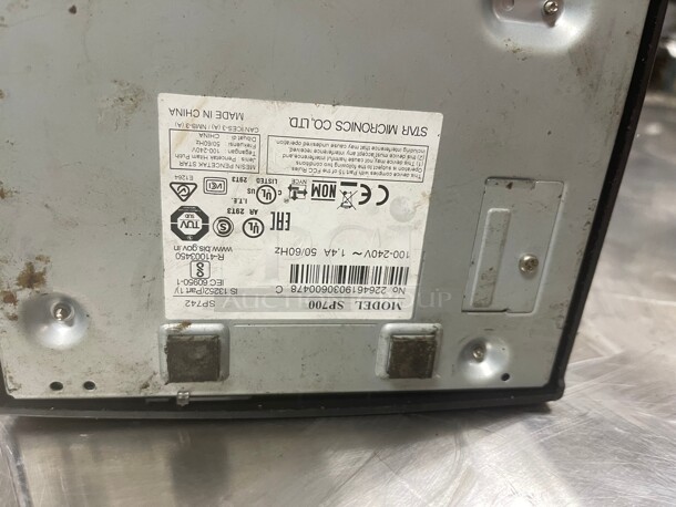 Working! Star SP700 Impact Receipt Printer SP742 Kitchen Order Refurbished Dark Gray Ethernet 115 Volt NSF Tested and Working! - Image 9 of 9