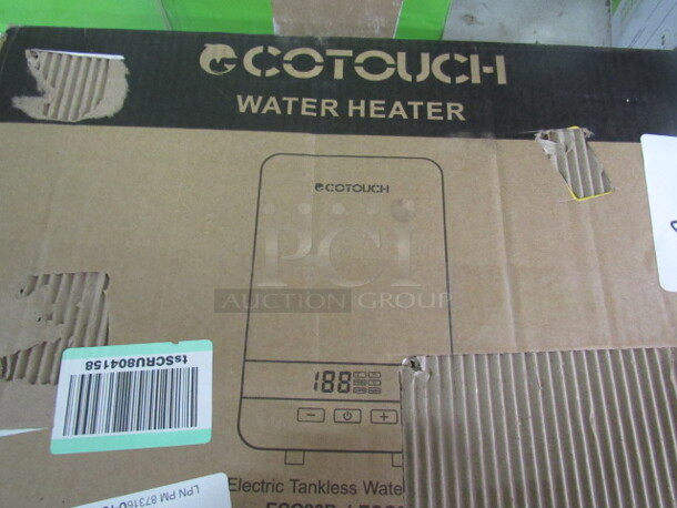 One Cotouch Electric Tankless Water Heater.