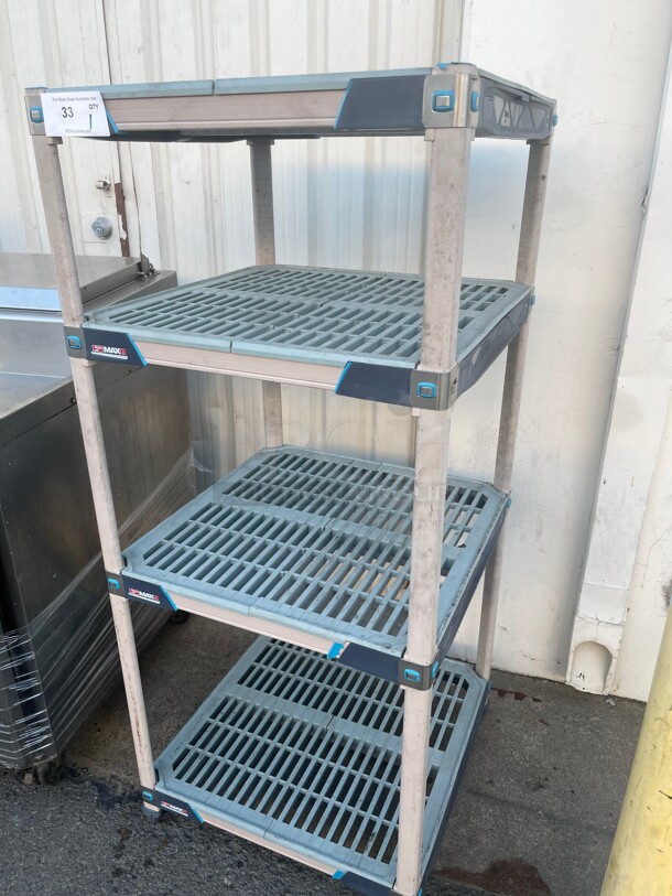 Metro, Antimicrobial MetroMax 4, 4 Tier, Polymer Starter Unit, 24 inch w x 24 inch D x 54 inch H NSF  - Image 3 of 7