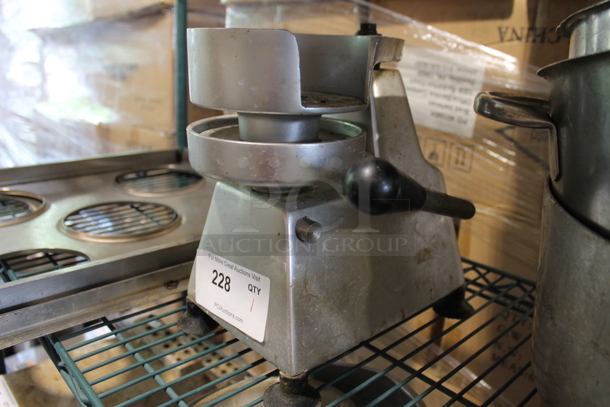 Univex Metal Countertop Manual Patty Former.  - Image 2 of 3