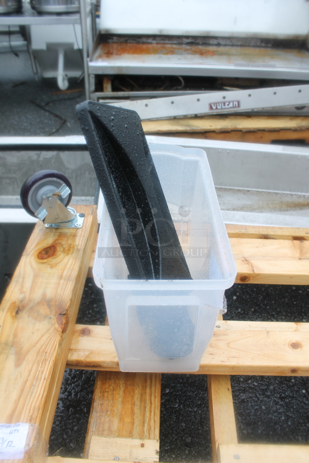 Clear Poly Beverage Holder Dispenser w Lid - Image 2 of 2