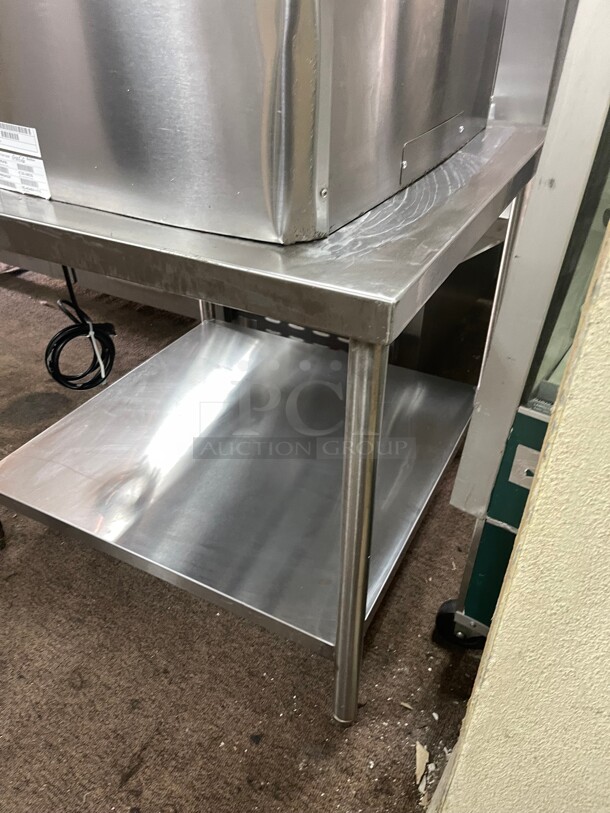 Clean! Commercial Stainless Steel Table With Stainless Steel Shelf NSF Goes Well With Item 34! - Image 4 of 7