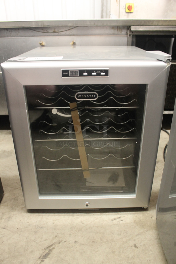 BRAND NEW SCRATCH AND DENT! Whynter WC-16S Stainless Steel  16 Bottle Thermoelectric Wine Cooler With Steel Wine Racks. 110V. Tested And Working!  - Image 1 of 5