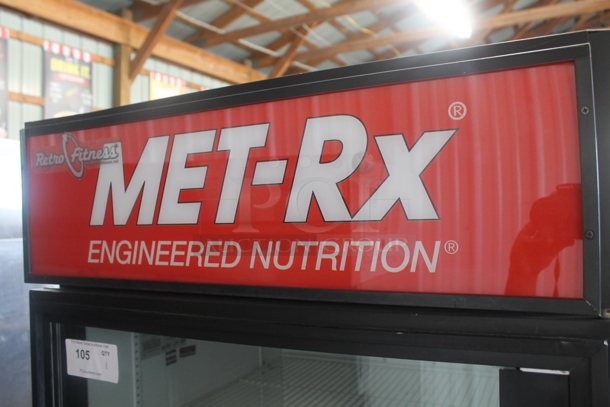 True GDM-26 Metal Commercial Single Door Reach In Cooler Merchandiser w/ Poly Coated Racks. 115 Volts, 1 Phase. Tested and Powers On But Does Not Get Cold - Image 2 of 7