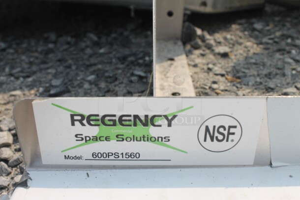 BRAND NEW SCRATCH AND DENT! Regency 600PS1560 Commercial Stainless Steel Wall Mounted Pot Rack.  - Image 5 of 5