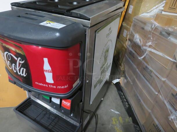 One Lancer 6 Flavor Soda/Ice Dispenser With Drain Tray. Model# 4500. 115 Volt.  - Image 5 of 5