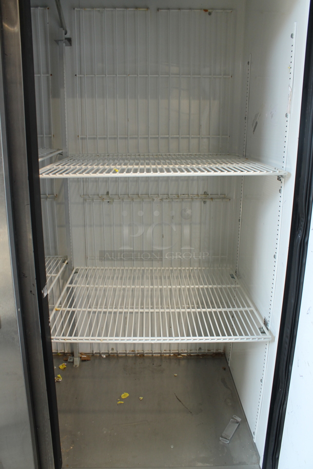 2013 True T-49F ENERGY STAR Stainless Steel Commercial 2 Door Reach In Freezer w/ Poly Coated Racks on Commercial Casters. 115 Volts, 1 Phase. Tested and Working! - Image 6 of 9
