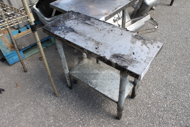 Stainless Steel Commercial Equipment Standw/ Metal Under Shelf. - Image 2 of 2