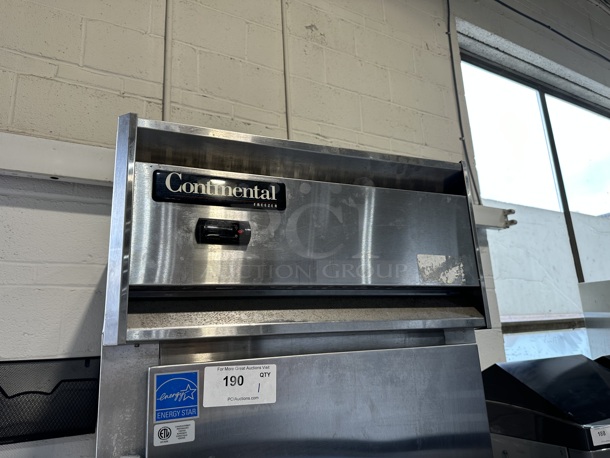 Continental 1F Stainless Steel Commercial Single Door Reach In Freezer w/ Poly Coated Racks on Commercial Casters. 115 Volts, 1 Phase. Tested and Powers On But Does Not Get Cold - Image 5 of 7