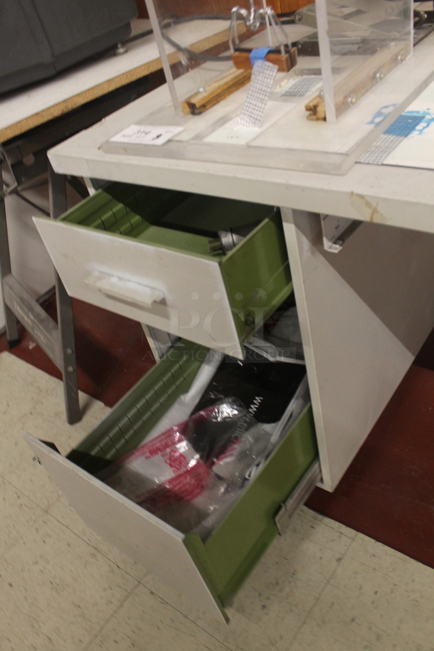 Desk w/ Contents Including Pelouze Scale. BUYER MUST REMOVE. - Image 6 of 6