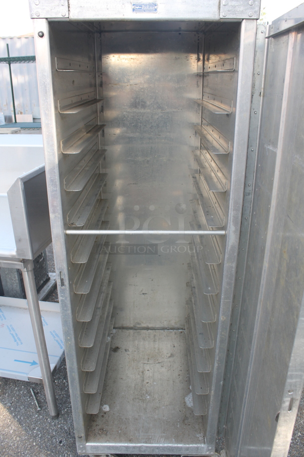 Commercial Stainless Steel Enclosed Mobile Transport Cabinet With Pan Racks on Commercial Casters. - Image 4 of 4