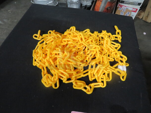 One Lot Of Yellow Poly Link Chain.