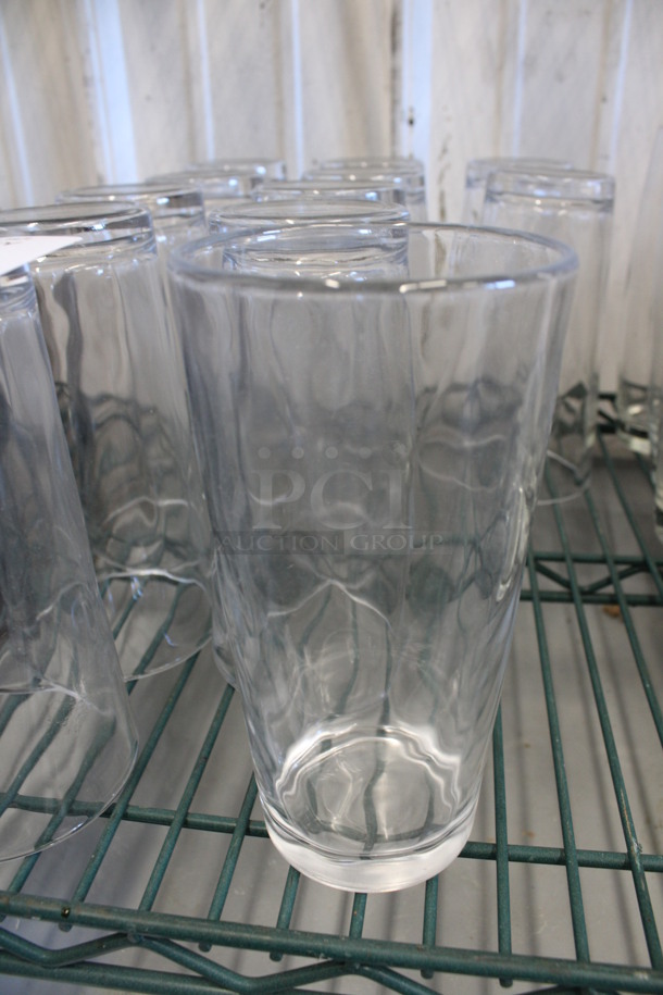 12 Beverage Glasses. 3.5x3.5x7. 12 Times Your Bid!