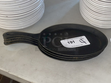 Cast Iron Fajita Skillets. 4x Your Bid