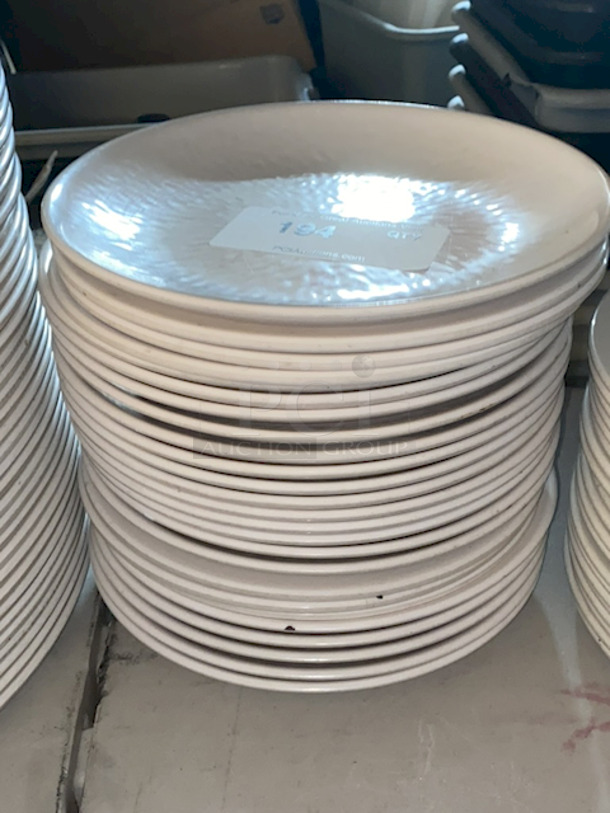 World Bell Melamine 10-1/2” Textured Melamine Plates, Round, White. 24x Your Bid - Image 2 of 2