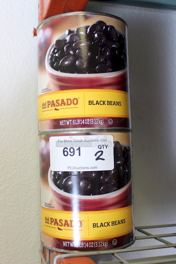 Del Pasado Black Beans - 6Lb 14oz Cans. 2x Your Bid.  - Image 1 of 2