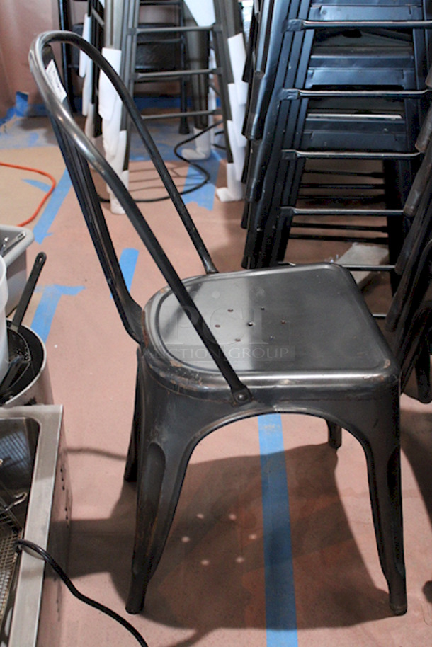 FDW Restaurant Dining Chairs, Indoor/Outdoor, Metal, 18 Inch Seat Height. 4x Your Bid - Image 4 of 6