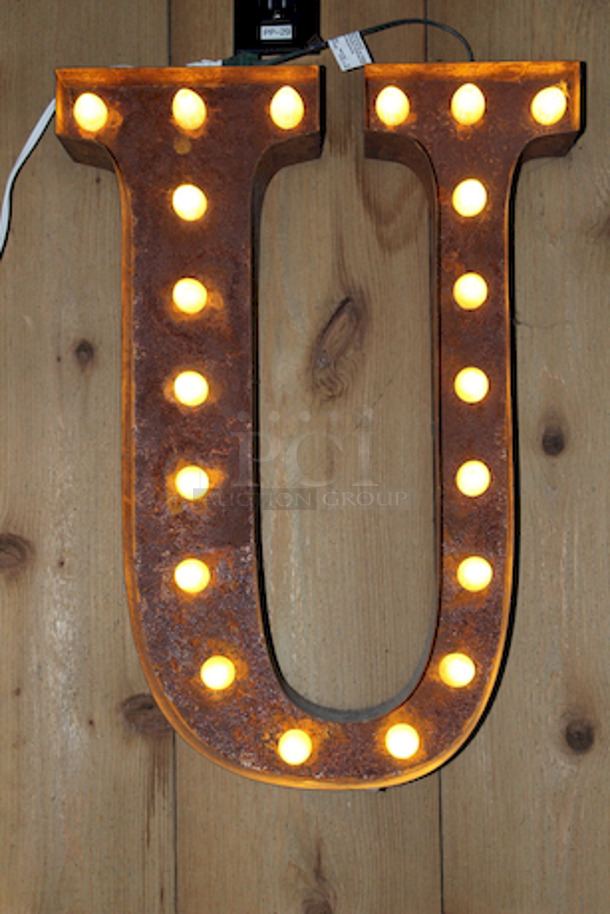 Illuminated Letter "U".
18x4x24 - Image 1 of 2