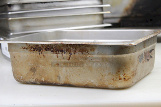 Steam Table 1/2 Pans x 4". 9x Your Bid - Image 7 of 9