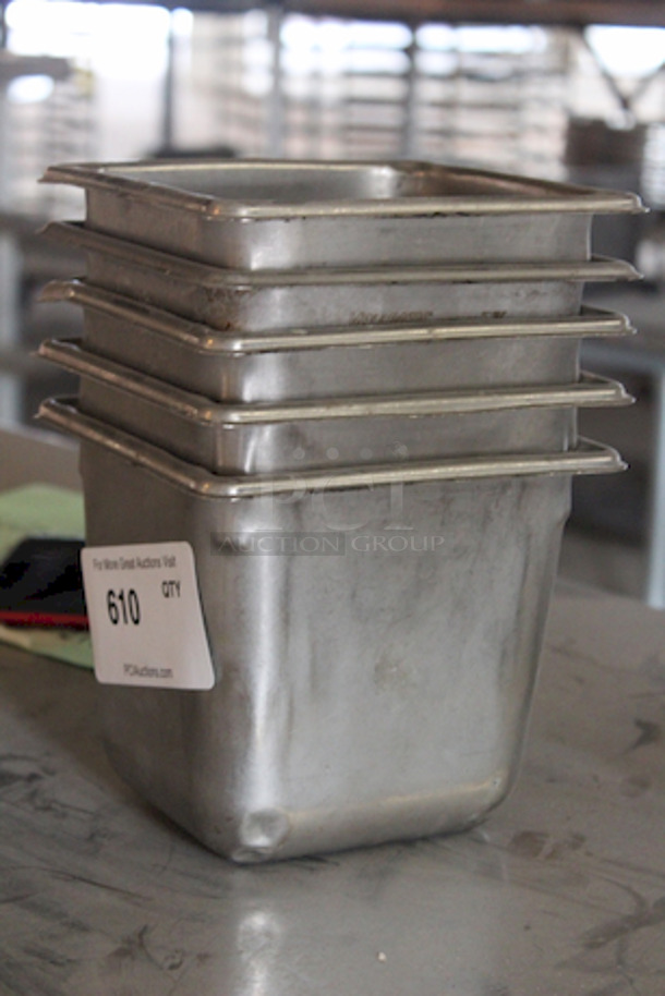 ALL FOR ONE!! Stainless Steel 1/6 Pans - 6" deep - Image 2 of 2