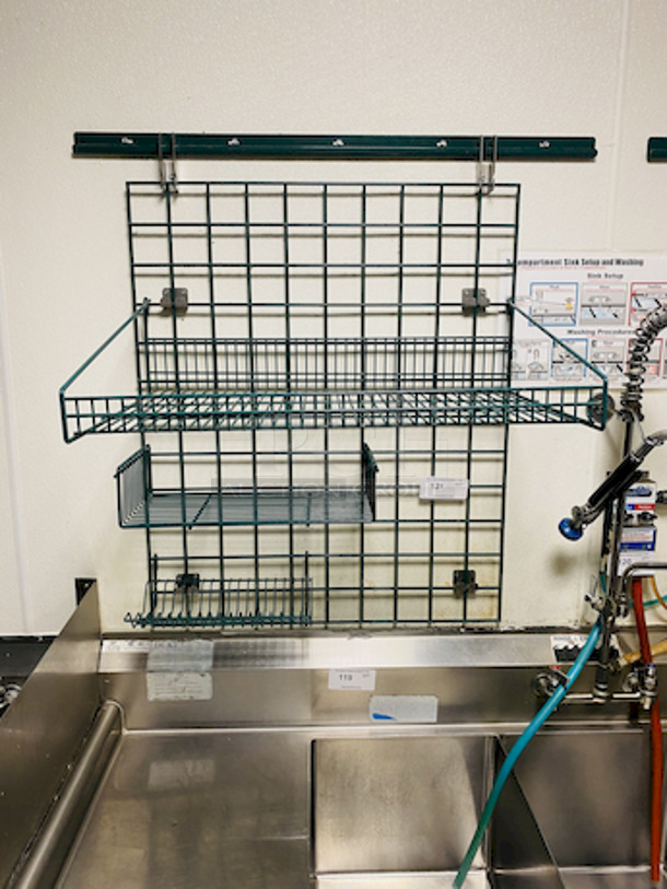 AMAZING!! Metro Rack Wall Shelf with Various Storage Options/Configurations. 

30-1/2x40x19-3/4 - Image 1 of 2