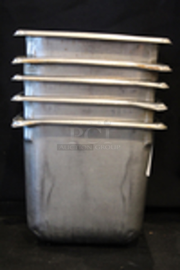 Stainless Steel 1/6 Pans, 6” Deep
6-1/4x6-3/4x6
5x Your Bid
 - Image 2 of 5