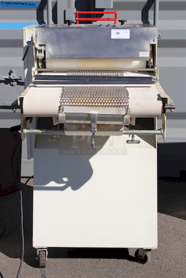BEAUTIFUL! Bloemhof 860L Bread & Roll Moulder, 24” Wide Roller, 115v. On Commercial Casters,  29x45x52 - Image 2 of 10