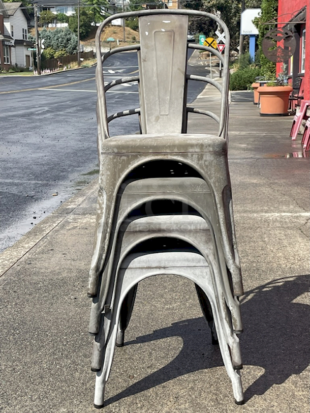 Outdoor Metal Chairs. 4x your Bid. - Image 6 of 7