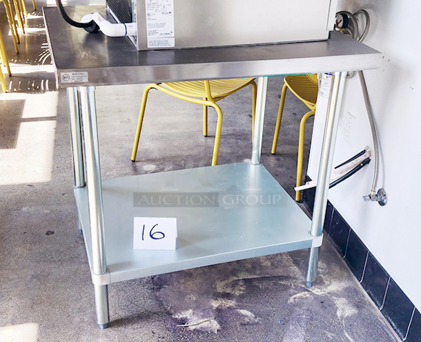STIL IN THE WRAPPER! Kintera KEWT3036 Work Table, Stainless Steel Top, 36"x30"x36" 
*Located In Bakersfield, CA.*
*In-Person Pick-up & Shipping Available*
 - Image 2 of 3