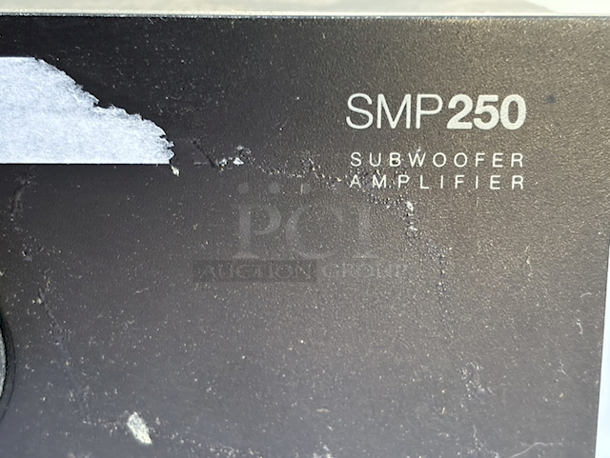 PERFECT WORKING ORDER! OSD Audio SMP250 Mono 250 Watt Single Channel Mono High Current Class A/B Power Subwoofer Amplifier. 250 Watts Peak Power; Variable High-Cut Filter; Front-Mounted Power Meter; Dual Voltage 110 / 220V; Auto Power On/Off - Image 3 of 9