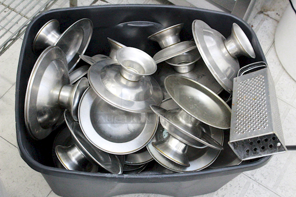 ALL FOR ONE! Bloomfield Tabletop Serving Stands, Metal, 2 Sizes. 15x Your Bid.  - Image 2 of 2