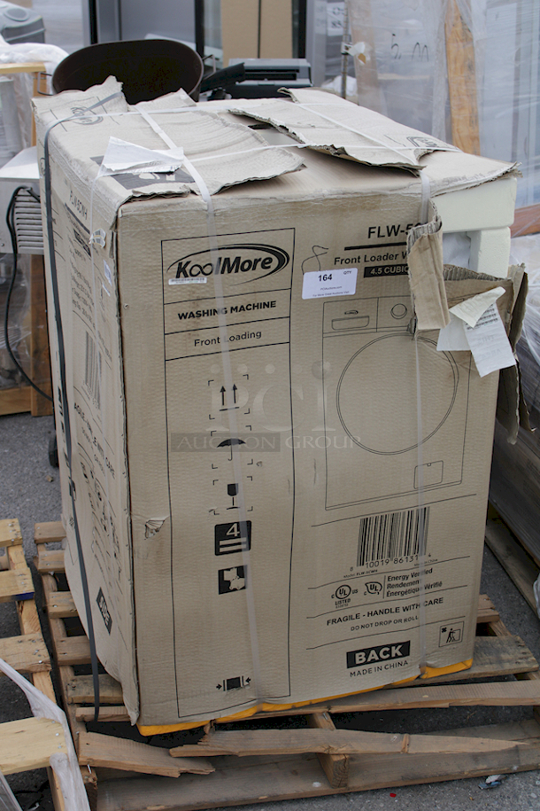 BRAND NEW SCRATCH! Koolmore FLW-5CWH 4.5 Cu. Ft. Large Capacity Stackable Front Load Washing Machine In White. No Signs Of Damage To The Unit.  - Image 2 of 2