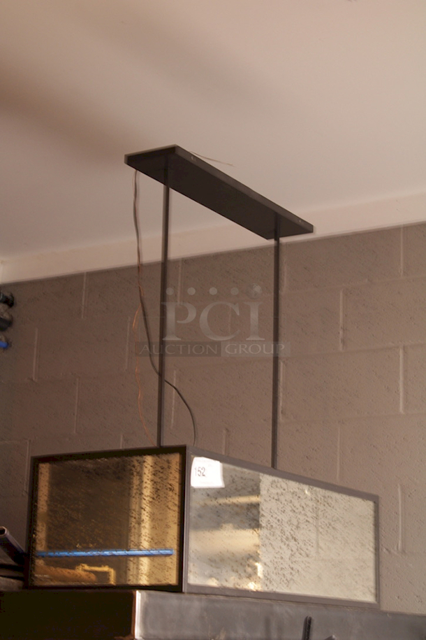 BEAUTIFUL! Smokey Mirror Finish Hanging Glass Light Fixture With All Required Hardware.  - Image 3 of 8