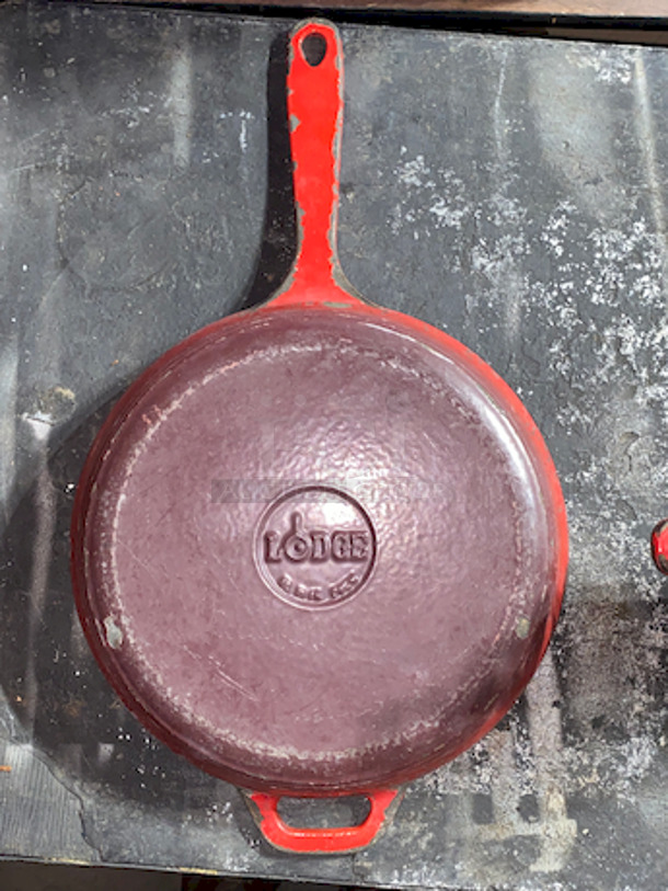 AMAZING! Set of 5 Lodge Cast Iron Skillets, Non-Stick with Enamel Coating, 10”.  

5x Your Bid - Image 2 of 5
