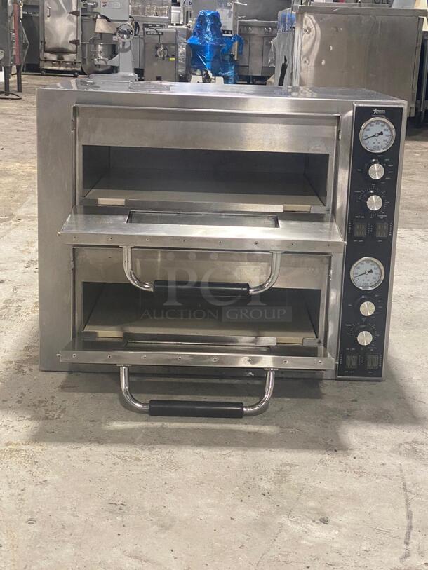 Omcan Countertop Double Quartz Pizza Oven 39580 - Image 6 of 6