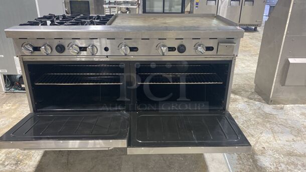 4-Burner Range w/ 36" Manual Griddle & Double Oven 60"

 - Image 5 of 5