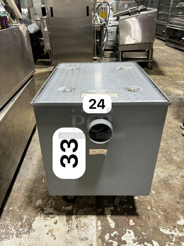 Wentworth 100 Pound Commercial Grease Trap Interceptor for Restaurant Under Sink Kitchen, 50GPM, WP-GT-50
 - Image 5 of 6