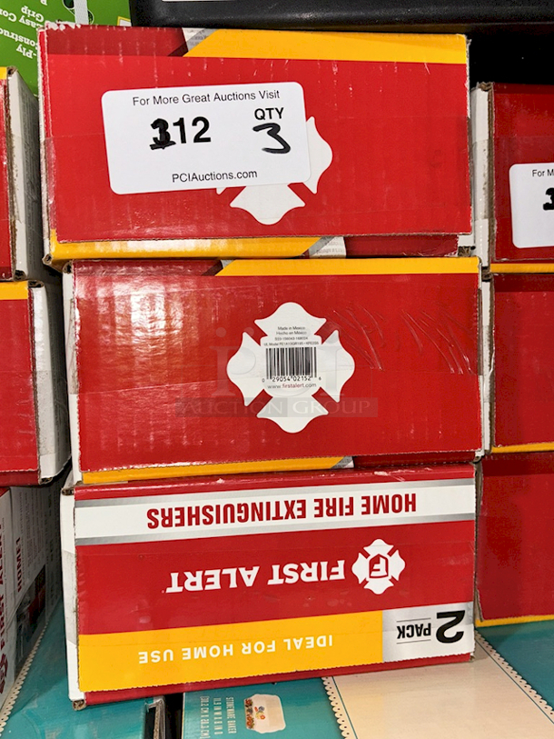 4 Sets of First Alert 2-Pack Home & Kitchen Fire Extinguishers - UL Model: FE1A10GR195 & KFESS. 3x Your Bid - Image 3 of 3