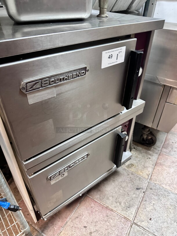 Working Southbend  (10) Pan Convection Steamer - Double Cabinet, Electric 220 Volt 3 Phase  - Image 1 of 6